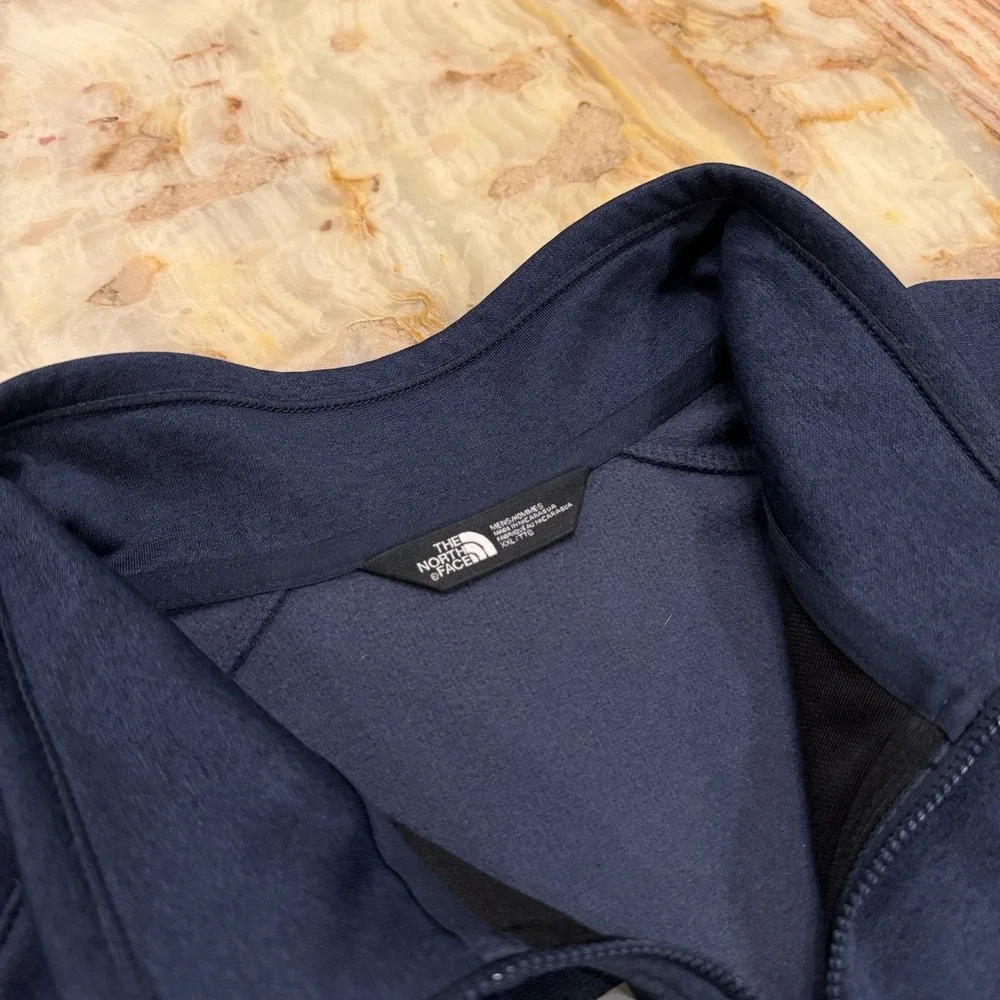 The North Face Apex Soft Shell Jacket Bosch Logo Navy Full Zip Men's LT